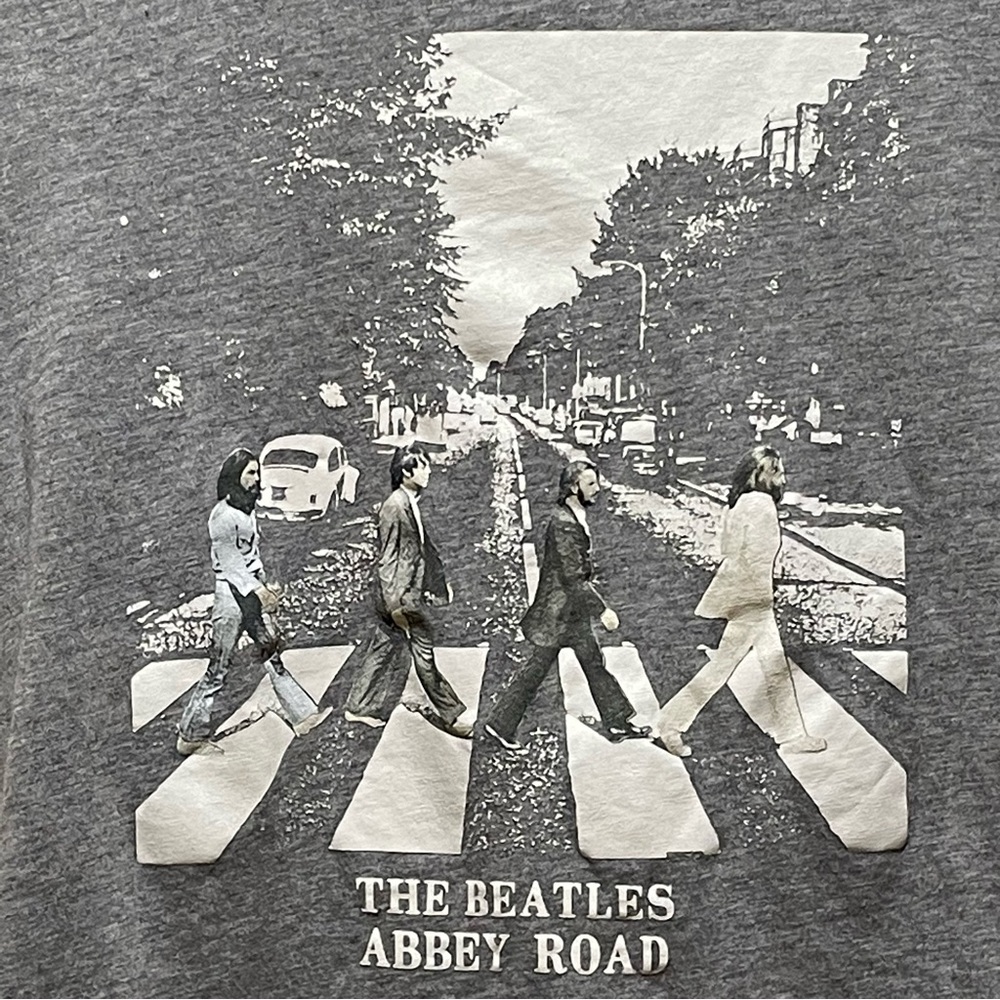 Beatles Abbey Road Album Cover Graphic Tee XXS Paul McCartney John Lennon Ringo